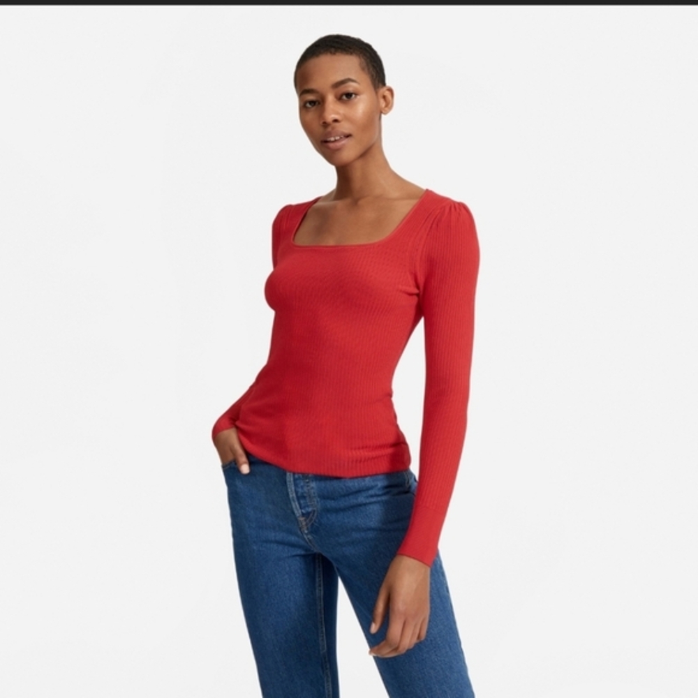 Everlane Square Neck Sweater